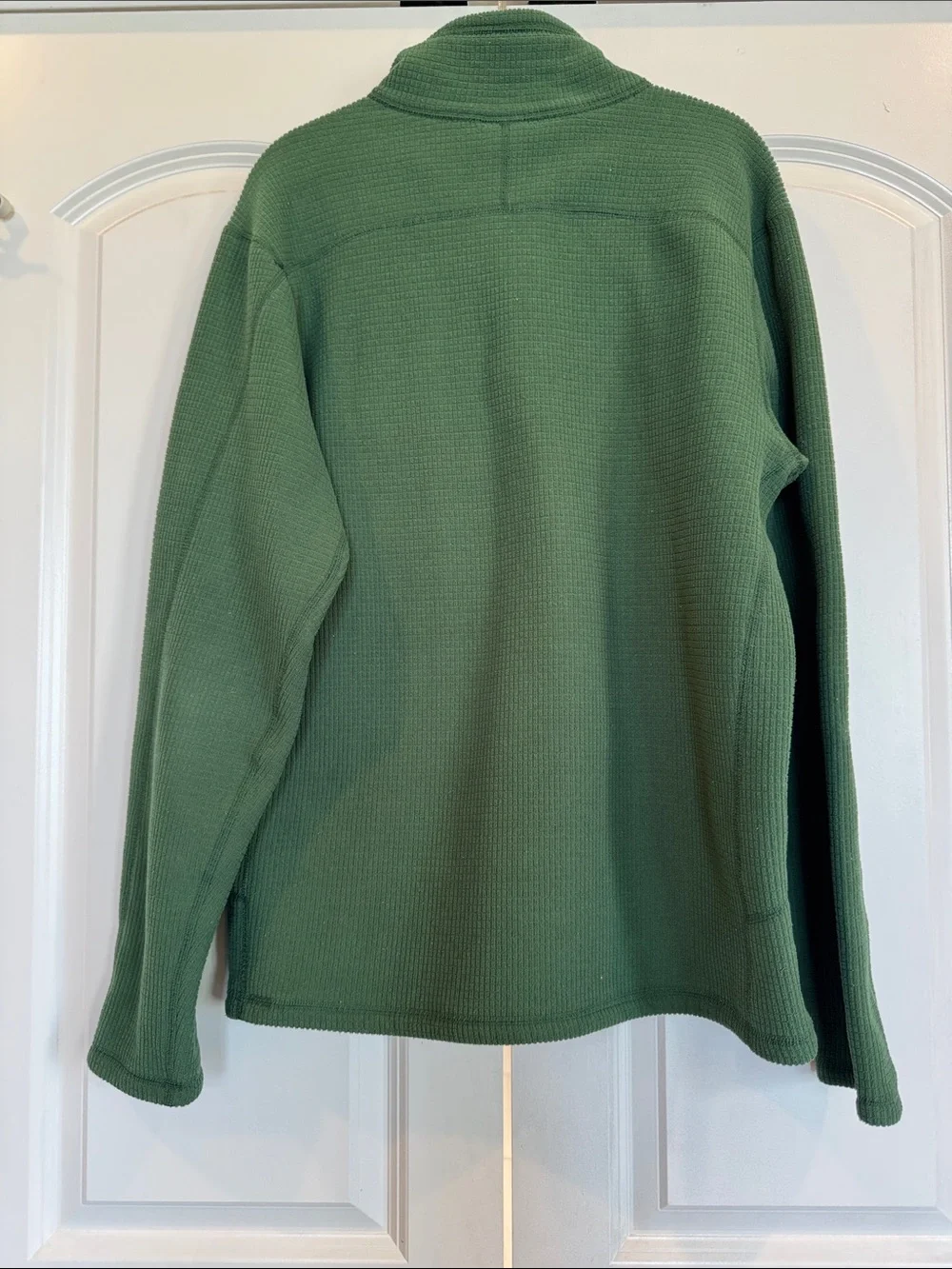 The North Face  1/4 zip men’s Medium pullover forest green textured